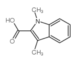 1,3-Dimethyl-1H-indole-2-carboxylic acid Structure