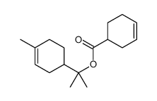 2-(4-methylcyclohex-3-en-1-yl)propan-2-yl cyclohex-3-ene-1-carboxylate结构式