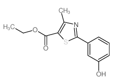 ethyl 2-(3-hydroxyphenyl)-4-methylthiazole-5-Carboxylate Structure
