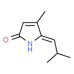 2H-Pyrrol-2-one, 1,5-dihydro-4-methyl-5-(2-methylpropylidene)-, (5Z)- (9CI)结构式