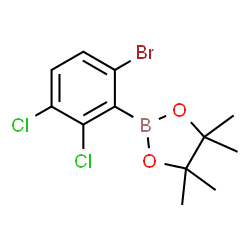 6-Bromo-2,3-dichlorophenylboronic acid pinacol ester Structure