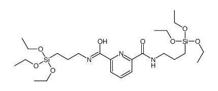2-N,6-N-bis(3-triethoxysilylpropyl)pyridine-2,6-dicarboxamide Structure