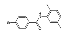 4-bromo-N-(2,5-dimethylphenyl)benzamide结构式