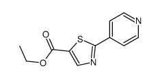 2-PYRIDIN-4-YL-THIAZOLE-5-CARBOXYLIC ACID ETHYL ESTER structure