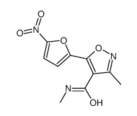N,3-Dimethyl-5-(5-nitro-2-furyl)-4-isoxazolecarboxamide Structure