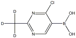 2-(Methyl-d3)-4-chloropyrimidine-5-boronic acid structure