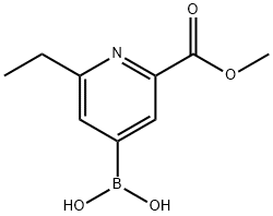 [2-(methoxycarbonyl)-6-ethylpyridin-4-yl]boronic acid图片