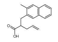 1-(3-Methyl-2-naphthyl)-2-carboxy-penten-(4)结构式