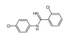o-Chloro-N-(p-chlorophenyl)benzamidine结构式