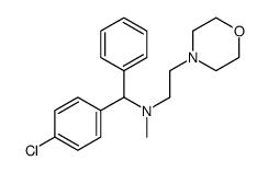 N-[(4-chlorophenyl)-phenylmethyl]-N-methyl-2-morpholin-4-ylethanamine Structure