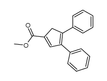 1.2-Diphenyl-4-methoxycarbonyl-cyclopentadien-(1.3) Structure