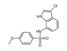 N-(3-chloro-1H-indol-7-yl)-4-methoxybenzenesulfonamide Structure