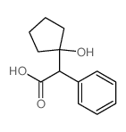 Benzeneacetic acid, a-(1-hydroxycyclopentyl)- Structure