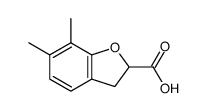 6,7-Dimethyl-2,3-dihydrobenzofuran-2-carboxylic acid Structure