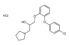 1-[2-(4-chlorophenoxy)phenoxy]-3-pyrrolidin-1-ylpropan-2-ol,hydrochloride Structure