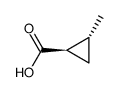(1SR,2SR)-2-methylcyclopropanecarboxylic acid结构式
