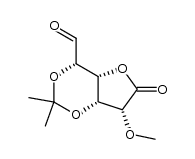 (4S,4aR,7R,7aR)-7-Methoxy-2,2-dimethyl-6-oxo-tetrahydro-4H-furo[3,2-d][1,3]dioxine-4-carbaldehyde Structure