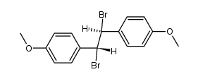 meso-1.2-Bis-[4-methoxy-phenyl]-1.2-dibrom-ethan结构式