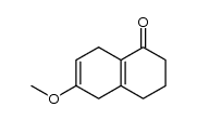 1,2,3,4,5,8-hexahydro-1-oxo-6-methoxynaphthalene结构式
