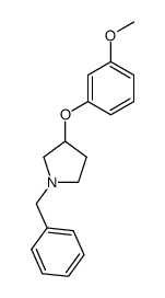 1-BENZYL-3-(M-METHOXYPHENOXY)-PYRROLIDINE structure