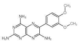 2,4,7-Pteridinetriamine,6-(3,4-dimethoxyphenyl)- Structure
