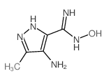 1H-Pyrazole-5-carboximidamide,4-amino-N-hydroxy-3-methyl-结构式