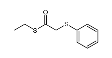 Thiophenoxythioessigsaeure-S-aethylester结构式