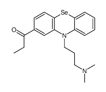 1-[10-[3-(dimethylamino)propyl]phenoselenazin-2-yl]propan-1-one Structure