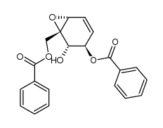 (1S,6α)-1α-(Benzoyloxy)methyl-7-oxabicyclo[4.1.0]hept-4-ene-2β,3α-diol 3-benzoate structure
