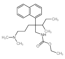 Carbamic acid,[2-sec-butyl-5-(dimethylamino)-2-(1-naphthyl)pentyl]-, ethyl ester (8CI) Structure
