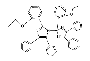 2-(2-ethoxyphenyl)-1-[2-(2-ethoxyphenyl)-4,5-diphenyl-2H-imidazol-2-yl]-4,5-diphenyl-1H-imidazole结构式