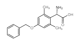 (s)-amino-(4-benzyloxy-2,6-dimethyl-phenyl)-acetic acid structure