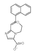 1H-Imidazole-1-ethanol,2-[2-(1-naphthalenyl)ethenyl]-5-nitro-结构式