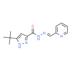 (E)-3-(tert-butyl)-N-(pyridin-2-ylmethylene)-1H-pyrazole-5-carbohydrazide picture