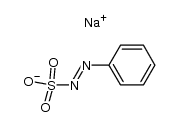 sodium salt of phenyldiazosulfonic acid Structure
