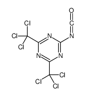 2-isocyanato-4,6-bis(trichloromethyl)-1,3,5-triazine Structure