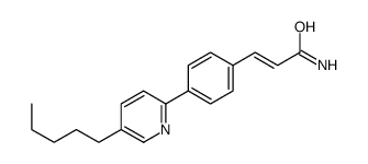 3-[4-(5-pentylpyridin-2-yl)phenyl]prop-2-enamide结构式