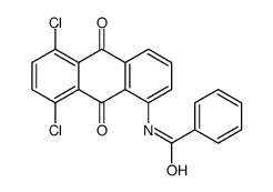 N-(5,8-dichloro-9,10-dihydro-9,10-dioxo-1-anthryl)benzamide结构式