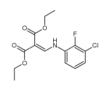 diethyl 2-(((3-chloro-2-fluorophenyl)amino)methylene)malonate Structure