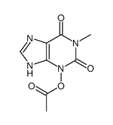 (1-methyl-2,6-dioxo-7H-purin-3-yl) acetate结构式