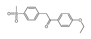 1-(4-ETHOXYPHENYL)-2-(4-MESYLPHENYL)ETHAN-1-ONE Structure