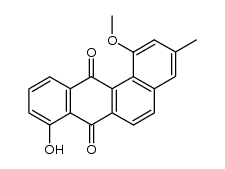 8-hydroxy-1-methoxy-3-methylbenz[a]anthracene-7,12-dione结构式