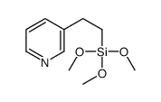 trimethoxy(2-pyridin-3-ylethyl)silane结构式