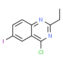 QUINAZOLINE, 4-CHLORO-2-ETHYL-6-IODO- Structure