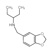 N-(1,3-benzodioxol-5-ylmethyl)pentan-3-amine结构式