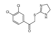 1-(3,4-dichlorophenyl)-2-(4,5-dihydro-1H-imidazol-2-ylsulfanyl)ethanone Structure