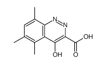 5,6,8-trimethyl-4-oxo-1,4-dihydro-cinnoline-3-carboxylic acid Structure