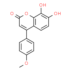 7,8-二羟基-4-(4-甲氧基苯基)-2H-色烯-2-酮结构式