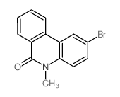 2-bromo-5-methyl-phenanthridin-6-one结构式