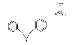 1,2-dophenylcyclopropenylim perchlorate结构式